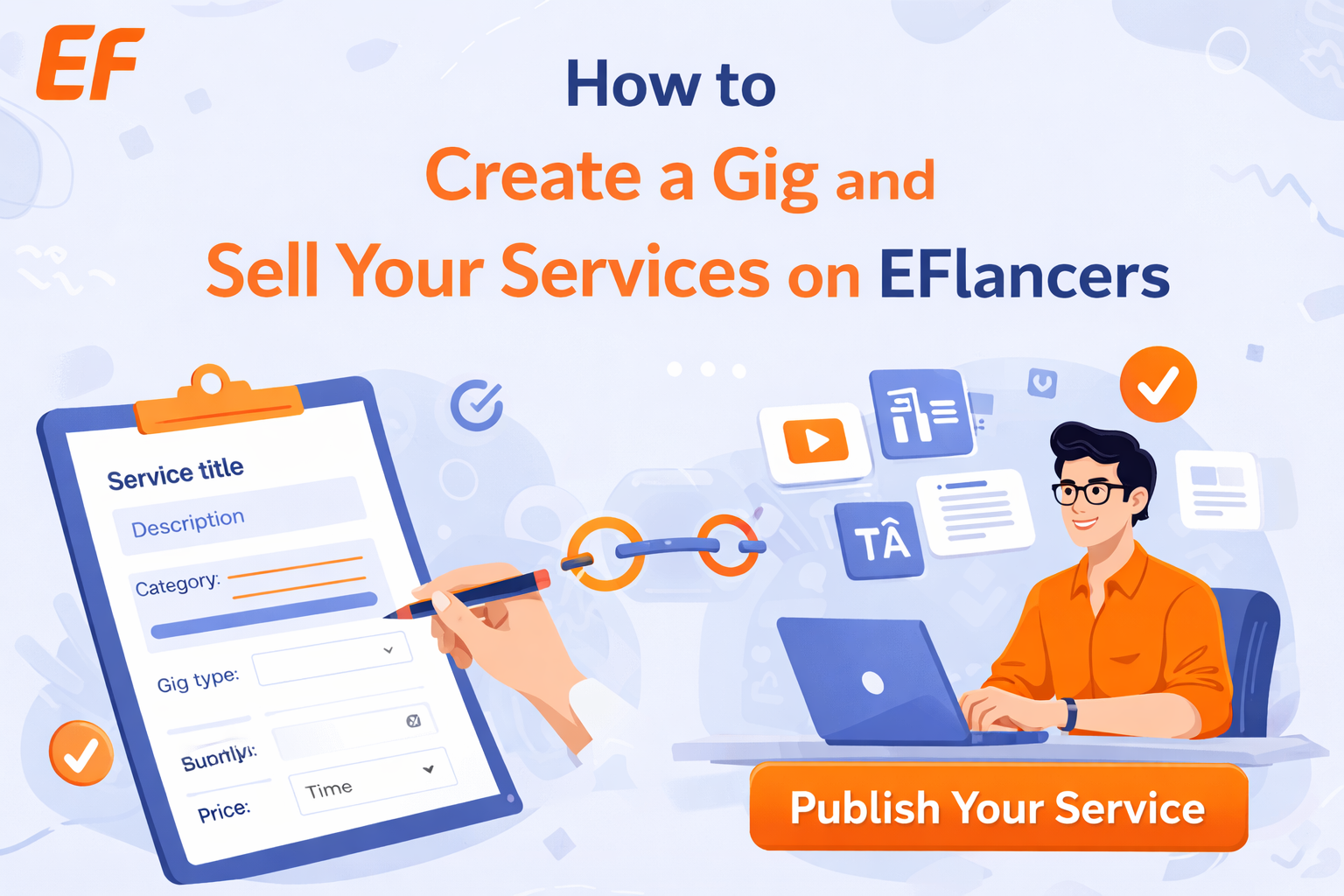 Create a gig and sell services on EFlancers